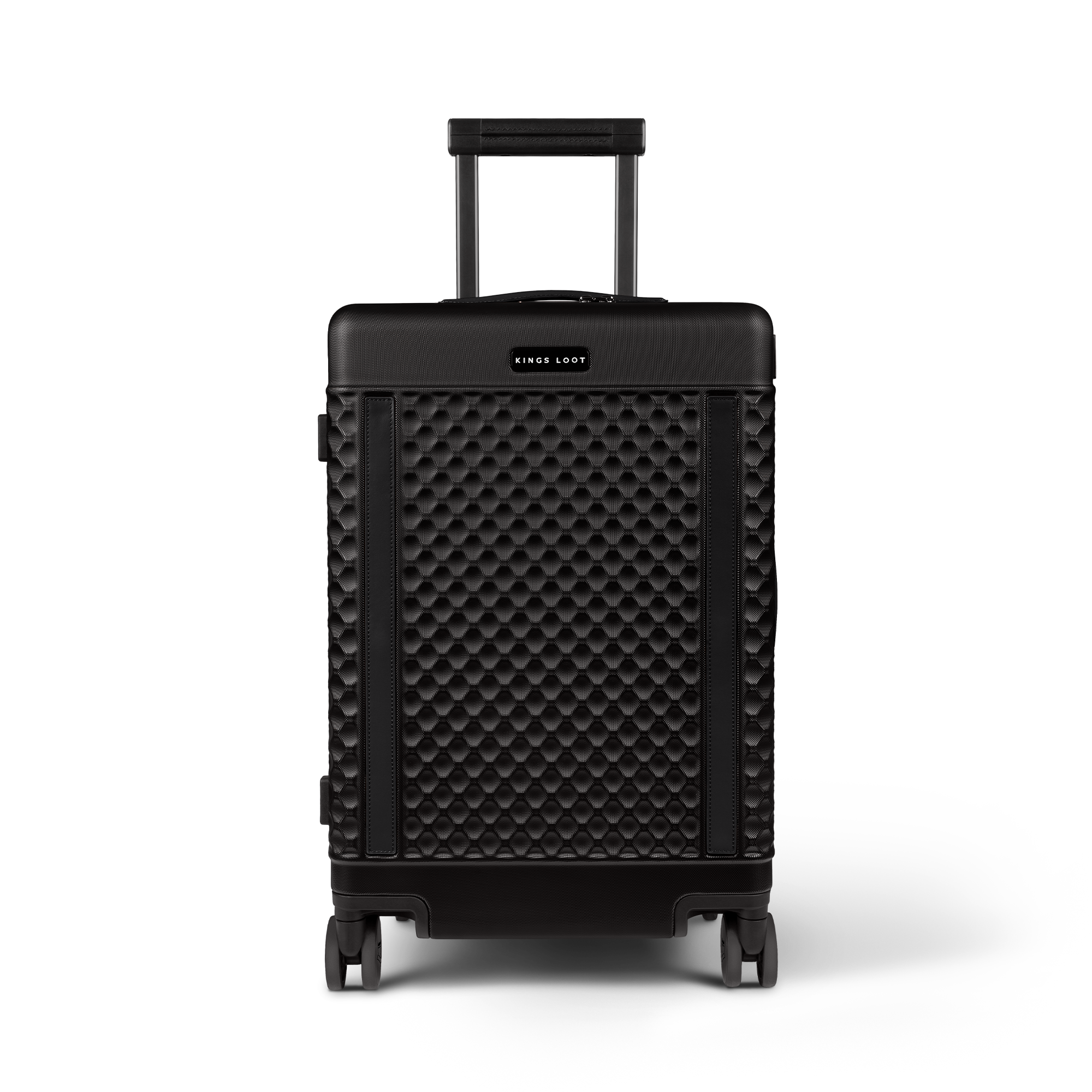 Brown leather wallet displaying multiple credit cards with 'UPGRADED LEATHER' text.